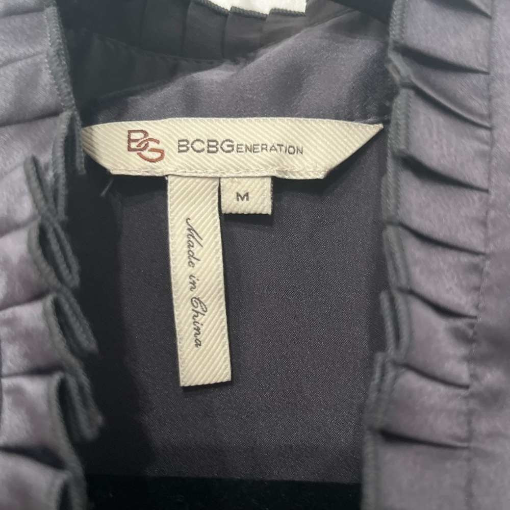 Bcbgeneration Black Ruffled Top - image 2